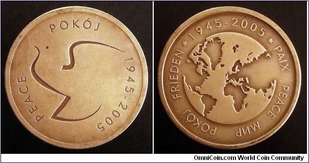 Polish token - Peace 1945-2005.