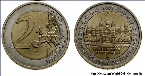 Germany 2 Euro - Macklemburg - Vorpommern (D)