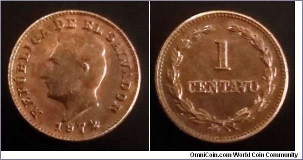 El Salvador 1 centavo. 1972