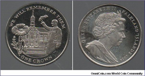 1 Crown 100th Anniversary of WWI 