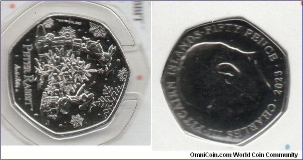 Pitcairn Islands 50p Peter Rabbit Christmas