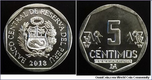 Peru 5 centimos. 2018