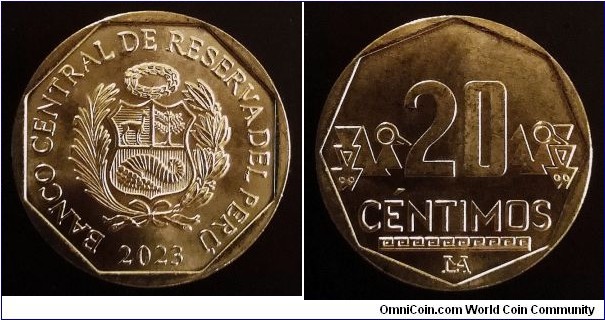 Peru 20 centimos. 2023
