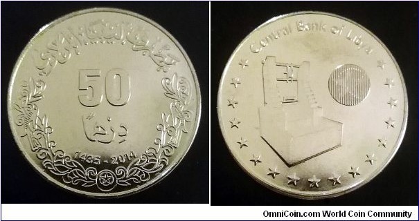 Libya 50 dirhams. 2014