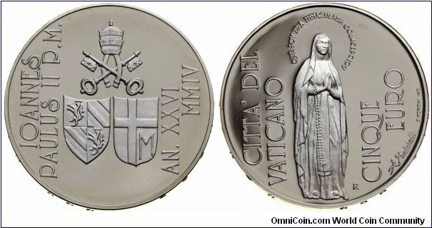 5 Euro - Pontificate Ioannes Pavlvs II.