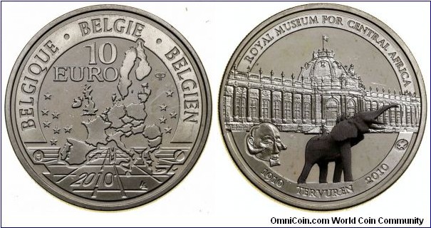 10 Euro - 100 Years of Tervuren African Museum.