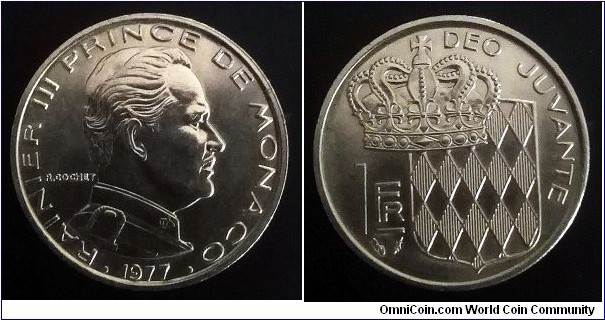 Monaco 1 franc. 1977 (II)