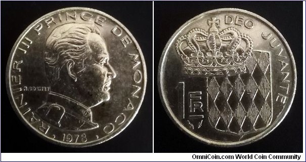 Monaco 1 franc. 1978 (II)