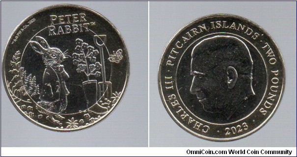 Pitcairn Islands £2 Peter Rabbit