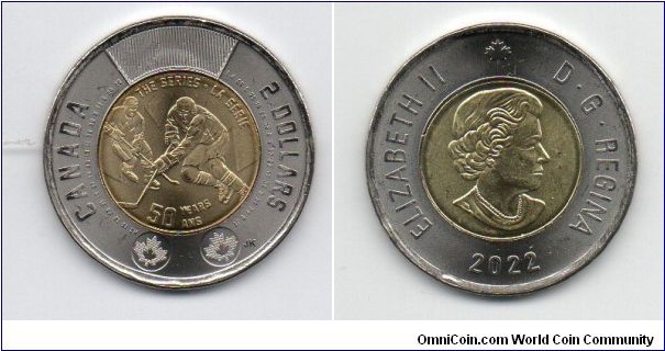 $2 50th Anniversary of the 1972 Summit Series between Canada & the Soviet Union