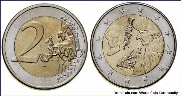 Netherlands 2 Euro - Erasmus