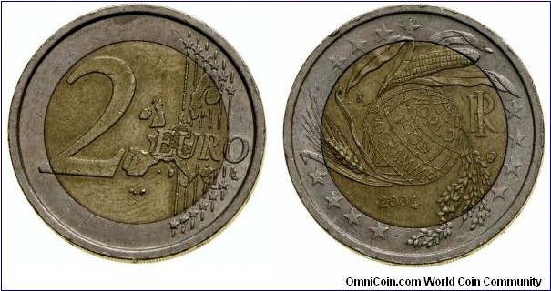 Italy 2 Euro - 0th Anniversary of the World Food Program.