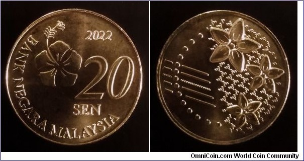 Malaysia 20 sen. 2022