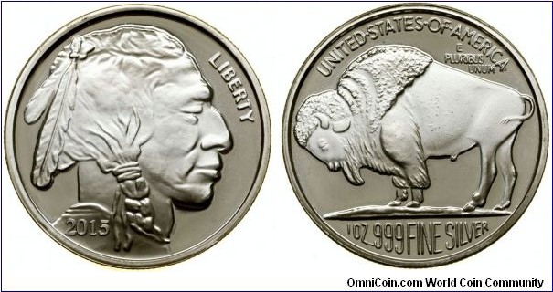 Buffalo silver round.