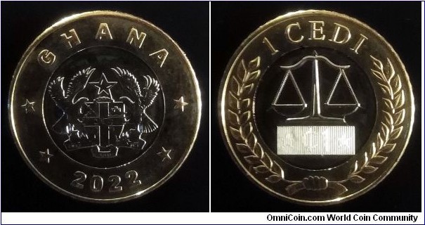 Ghana 1 cedi. 2022