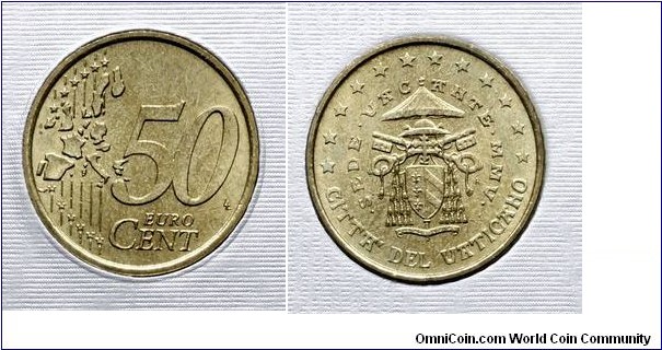 Vatican 50 euro cents - Sede Vacante