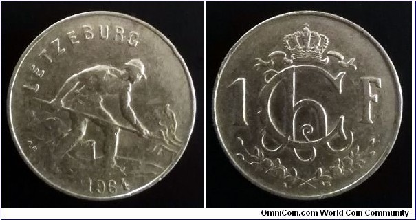 Luxembourg 1 franc. 1964 (II)