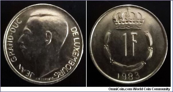 Luxembourg 1 franc. 1983 (II)