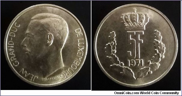 Luxembourg 5 francs. 1971 (III)