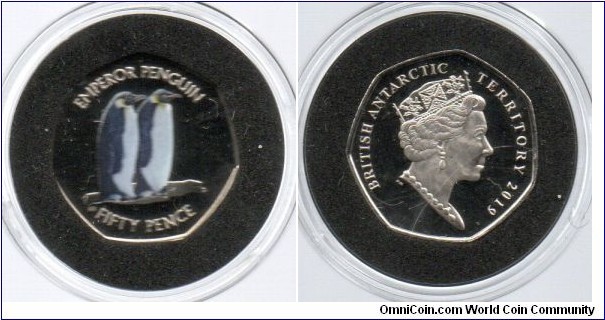 BAT 50p Empror Penguin 2 coin set limited to 695