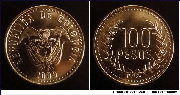 Colombia 100 pesos. 2009