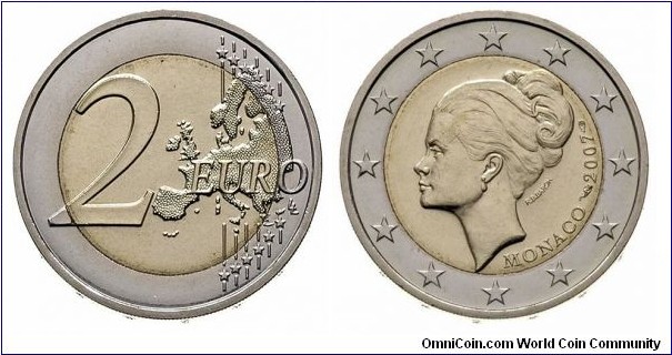 Monaco 2 Euro 2007 - Grace Kelly.