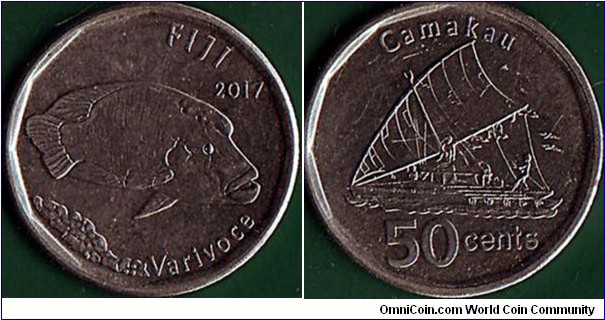 Fiji 2017 50 Cents.