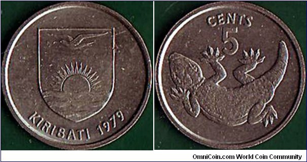 Kiribati 1979 5 Cents.