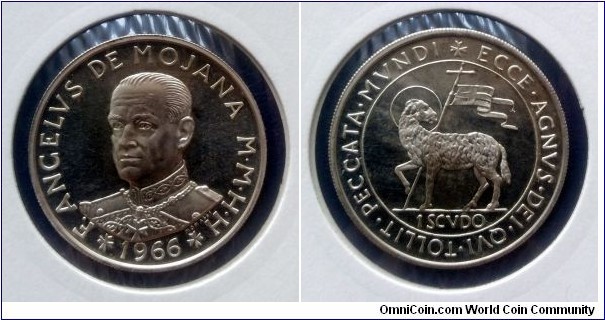 Order of Malta 1 scudo. 1966, Ag 986. Weight; 12g. Diameter; 32mm. Mintage: 3.000 pcs.