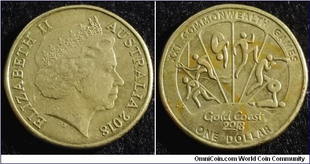 Australia 2018 1 dollar. Commemorating Commonwealth Games in Gold Coast. 2 out of 4. NCLT. Pulled from circulation. Mintage: 450,000