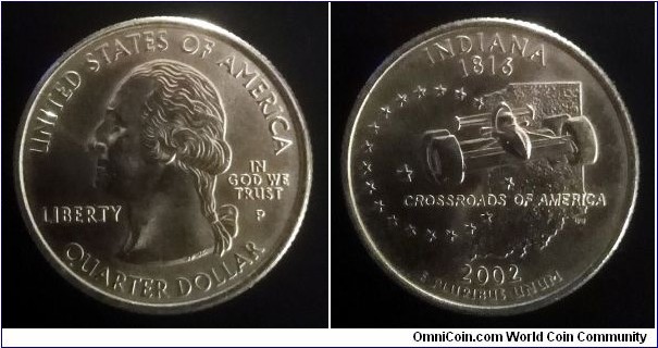 2002 P State quarter - Indiana