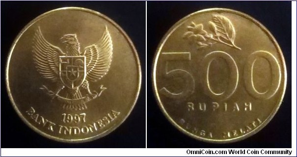 Indonesia 500 rupiah. 1997 (II)