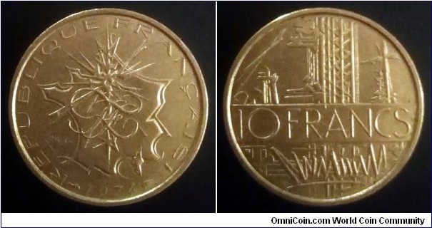 France 10 francs. 1974