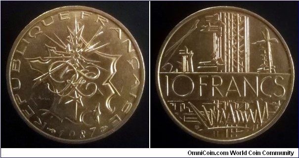 France 10 francs. 1987