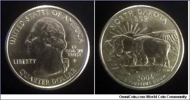2006 P State quarter - North Dakota