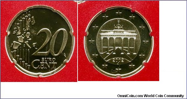 20 Cents 2002 J - Hamburg