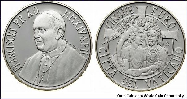 5 Euro 2014 - World Day of Peace. Pontif. Franciscus.