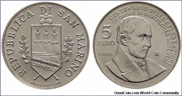 5 Euro 2004 - Bartolomeo Borghesi.