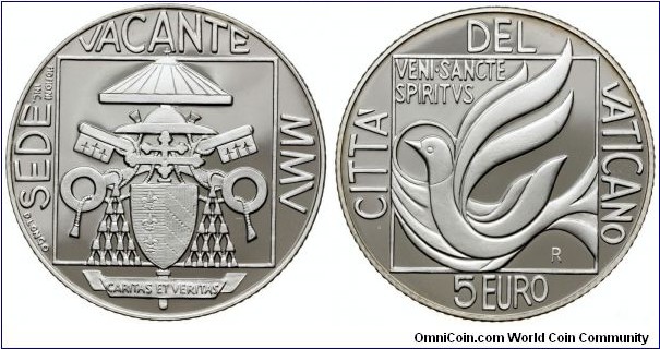 5 Euro 2005 - Sede Vacante.