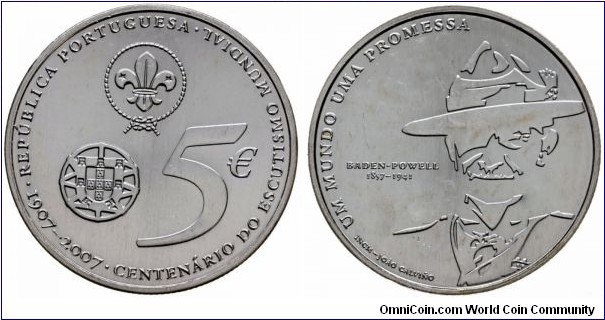 5 Euro 2007 - World Scouting Centennial.