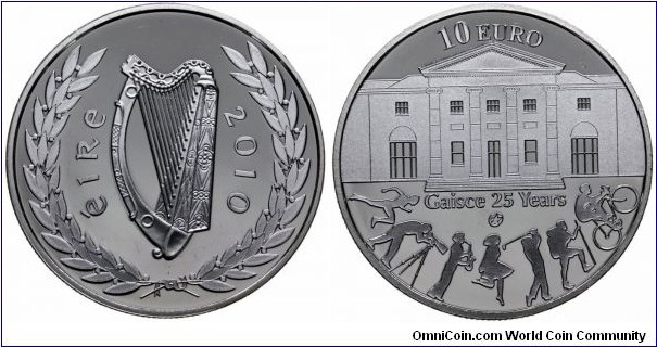 10 Euro 2010 - 25th Anniversary of the President's Award Gaisce.