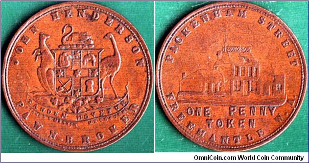 Fremantle N.D. 1 Penny.

John Henderson.