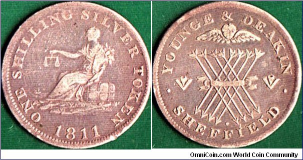 Sheffield 1811 1 Shilling.