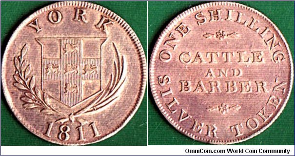 York 1811 1 Shilling.