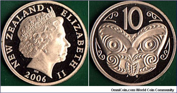 New Zealand 10 Cents.