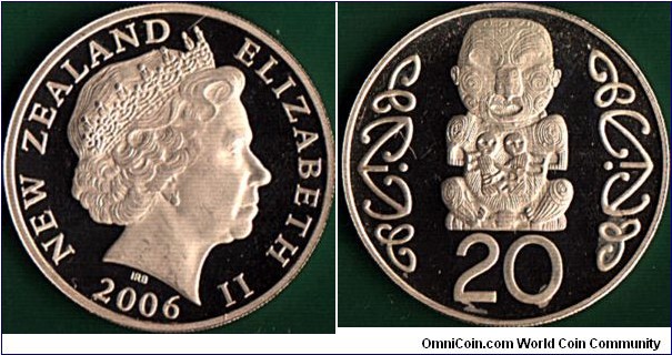 New Zealand 2006 20 Cents.