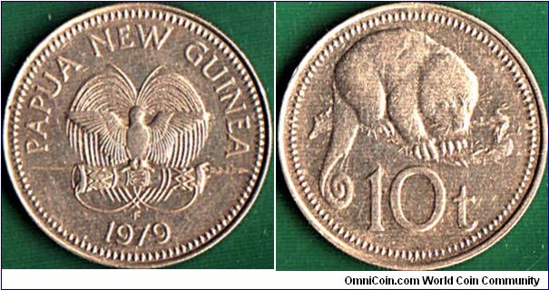 Papua New Guinea 1979 FM 10 Toea.