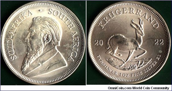 South Africa 2022 Silver Krugerrand.