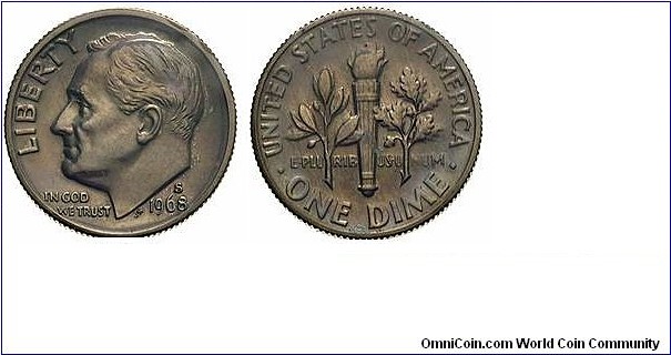 Roosevelt dime - S 