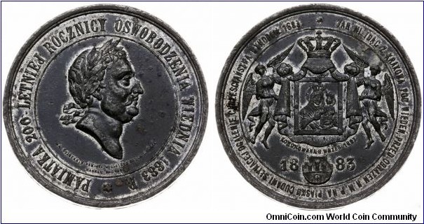 Polish medal - 200th Anniversary of the Battle of Vienna.